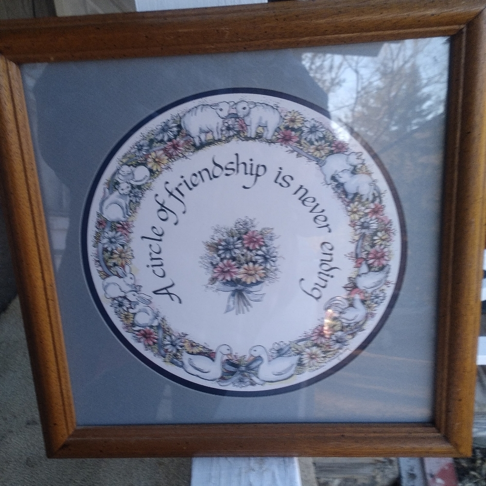Charles F. Humphrey "A Circle of Friendship...." Framed Art Print